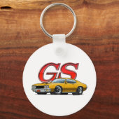 クリックGS_金ゴールド キーホルダー (正面)