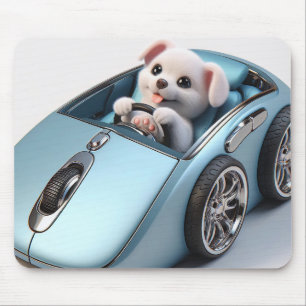 クリックVroom: Puppy Driver Edition マウスパッド