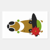 クリッシー長方形ステッカー 長方形シール (正面)