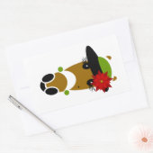 クリッシー長方形ステッカー 長方形シール (封筒)