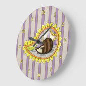 クリッシー・ザ・ヘッジホッグ・クロック ラージ壁時計 (傾斜)