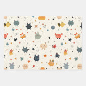 クリッターお洒落ワンダーランド ラッピングペーパーシート (正面)