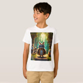 「クリッターアカデミーの隠れ家のティー」 Tシャツ (正面フル)