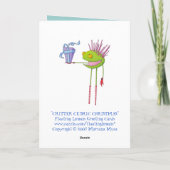 クリッターセドリッククリスマスカード シーズンカード (裏面)