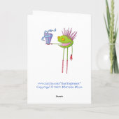 クリッター·セドリック·クフランスのリスマス·カード シーズンカード (裏面)