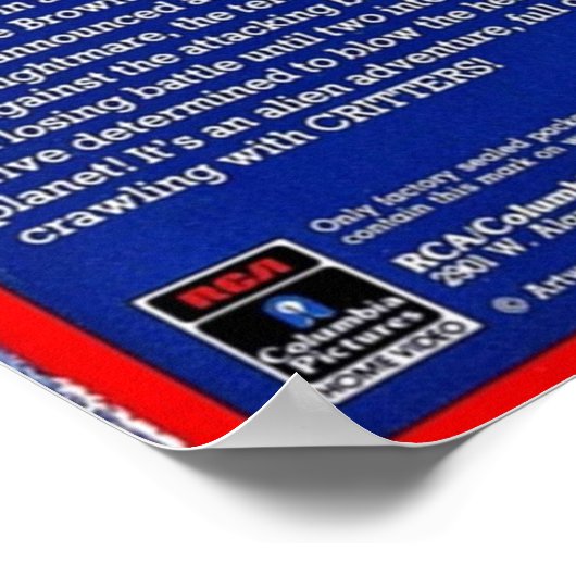 クリッターVHS ポスター (角)