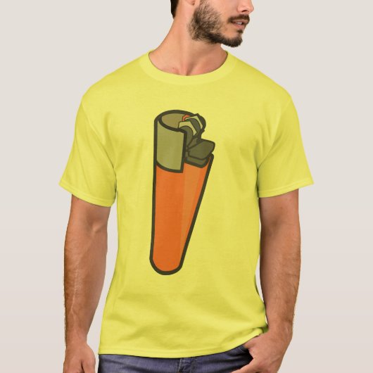 クリッパーのライター Tシャツ (正面)