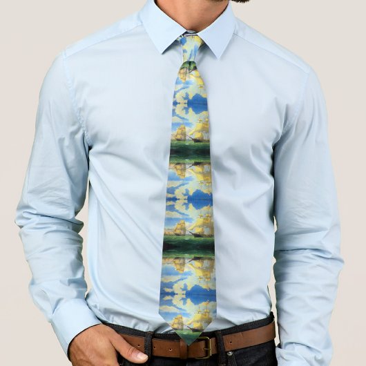 クリッパーはフィッツ・ヘンリー・レーン1853を出荷 ネクタイ