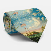 クリッパーシップBoston Harbor 1800s ネクタイ (ロール)