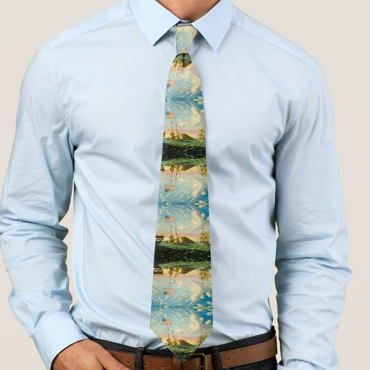 クリッパーシップBoston Harbor 1800s ネクタイ