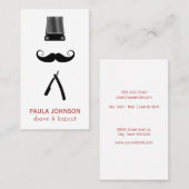 クリッパースムスタッシュレザー理容師 名刺 (正面/裏面)