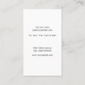 クリッパースムスタッシュレザー理容師 名刺 (裏面)