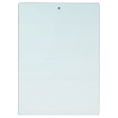 クリッパーソナライズされたプボード熱帯花オンブルーオーム クリップボード (裏面)