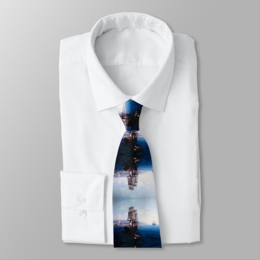 クリッパー帆船と汽船1900年代 ネクタイ (タイ)