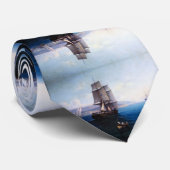 クリッパー帆船と汽船1900年代 ネクタイ (ロール)