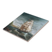 クリッパー船でニューヨーク港1890 タイル (側面)