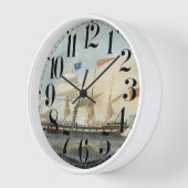 クリッパー船マーシャル1847 壁時計 (傾斜)