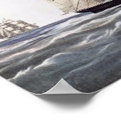 クリッパー船飛んでいる「雲」 ポスター (角)