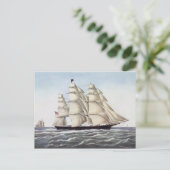 クリッパー船飛んでいる「雲」 ポストカード (スタンド正面)