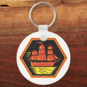 クリッパー船 キーホルダー (正面)