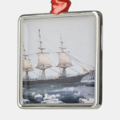 クリッパー船"赤いジャケット" メタルオーナメント (左)