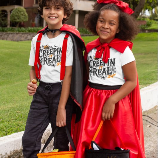 クリッピングit実在ハロウィンレトロデザイン トライブレンドTシャツ