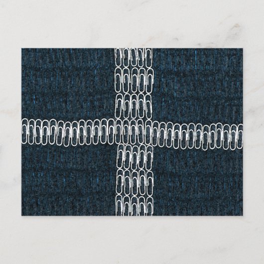 クリップのコーニッシュフラグ ポストカード (正面)