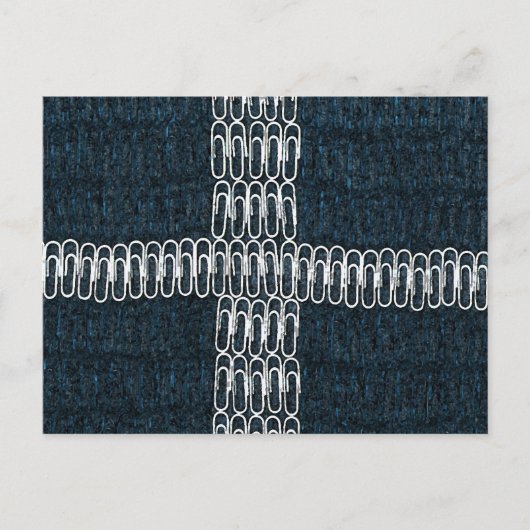 クリップのコーンウォール国旗 ポストカード (正面)