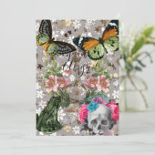 クリップアートコラージュカードアート 招待状 (スタンド正面)