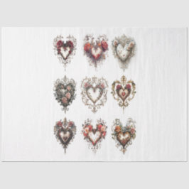 クリップアートバレンタインハート 薄葉紙