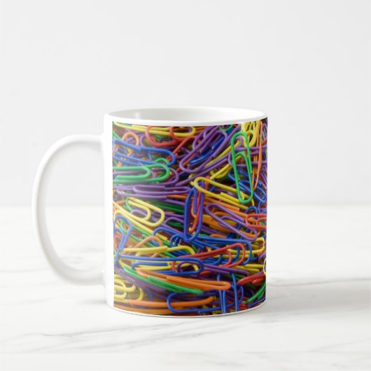 クリップカラフルのマグ コーヒーマグカップ (左)