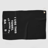 クリップゴルファー付きゴルフタオルモダンモノグラム ゴルフタオル (横)