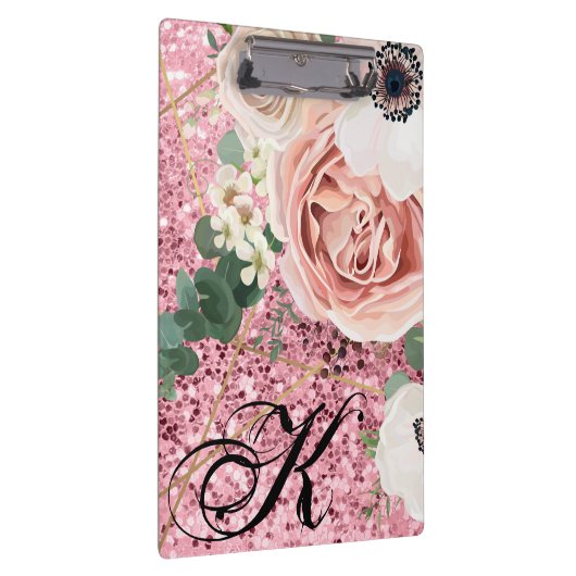 クリップパーソナライズされたボード幾何学的ガーデンバラグリット クリップボード (右)