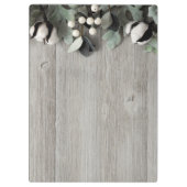 クリップパーソナライズされたボード綿花の果実の納屋 クリップボード (裏面)