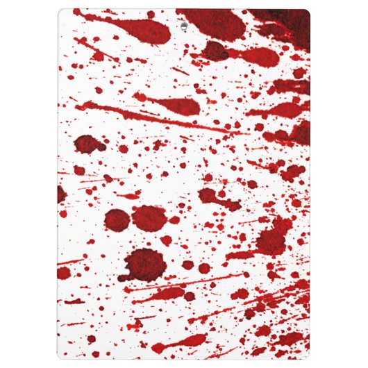 クリップパーソナライズされたボード血液（ばちゃばちゃ）跳ねるヴァンパ得イア クリップボード (裏面)