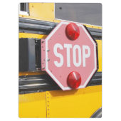 クリップボードのスクールバス停止印 クリップボード (裏面)