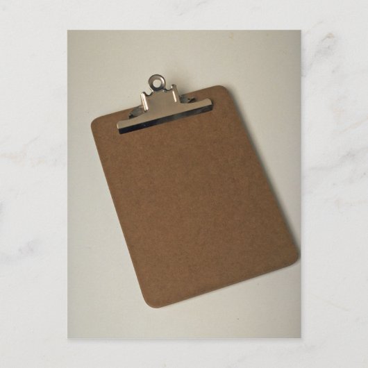 クリップボードの写真 ポストカード (正面)