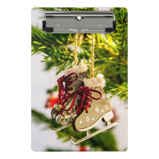 クリップボードの冬のスケート ミニクリップボード (正面)