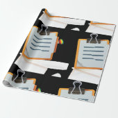 クリップボードの折り返し紙 ラッピングペーパー (アンロールド)