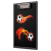 クリップボードの燃えるサッカーボール クリップボード (左)