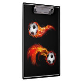 クリップボードの燃えるサッカーボール クリップボード (右)