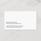 クリップボードを持つ医師 名刺 (裏面)