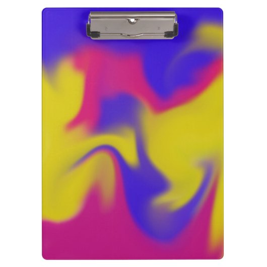 クリップボードカラフルのスマッジ クリップボード (正面)