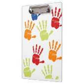 クリップボードカラフルの手書き印刷 クリップボード (左)