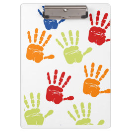 クリップボードカラフルの手書き印刷 クリップボード