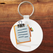 クリップボードキーチェーン キーホルダー (正面)