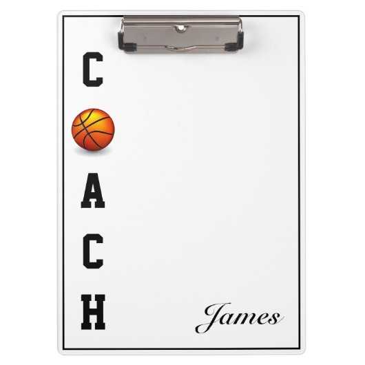 クリップボードバスケットボールのコーチ クリップボード (正面)