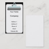 クリップボードビジネス 名刺 (正面/裏面)