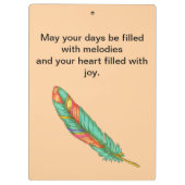 クリップボードボホハットガール クリップボード (裏面)