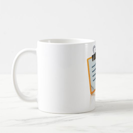 クリップボードマグ コーヒーマグカップ (左)